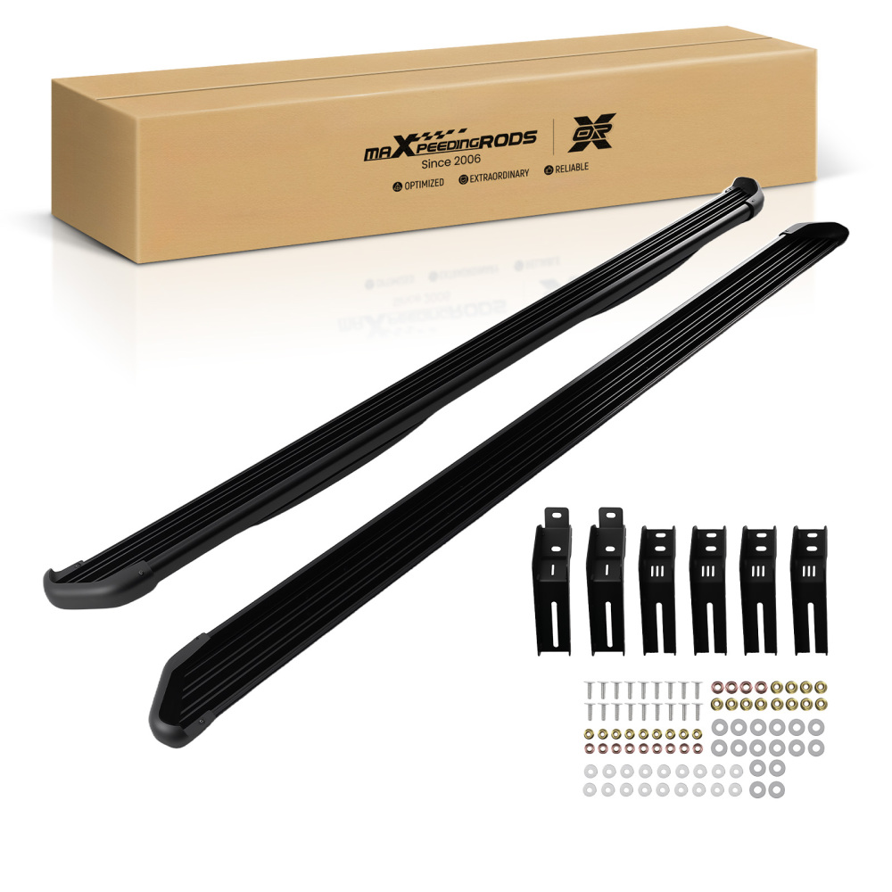 6.5 In Running Board compatible for Toyota Tacoma 2024 2025 26 Crew Cab 4 Door Aluminium