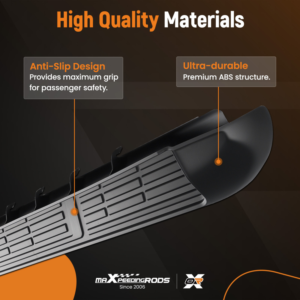 Aluminum Running Board compatible for Toyota Hilux MK8 Double Cab 16+ Side Steps Non-Slip