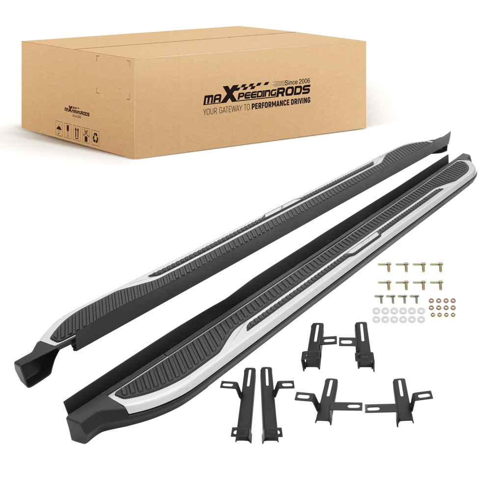 Aluminium Running Boards compatible for VW Tiguan 2016-20 Side Steps Anti-slip Pair