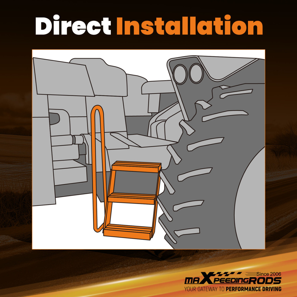 Steel Step Extension Kit Left Hand compatible for John Deere 2WD Tractors 4010 4020