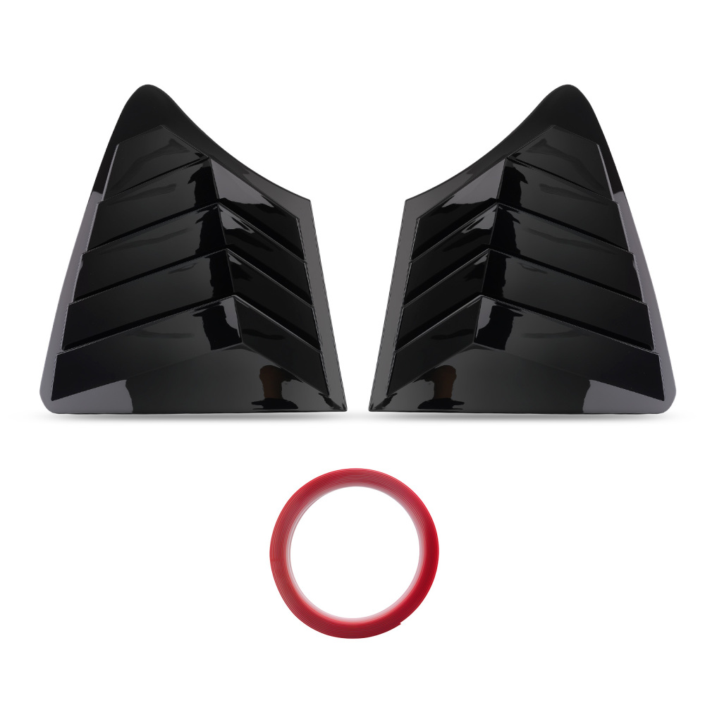 Carbon Fiber Style Side Window Louver Shutter Cover compatible for Infiniti Q50 2014-2024