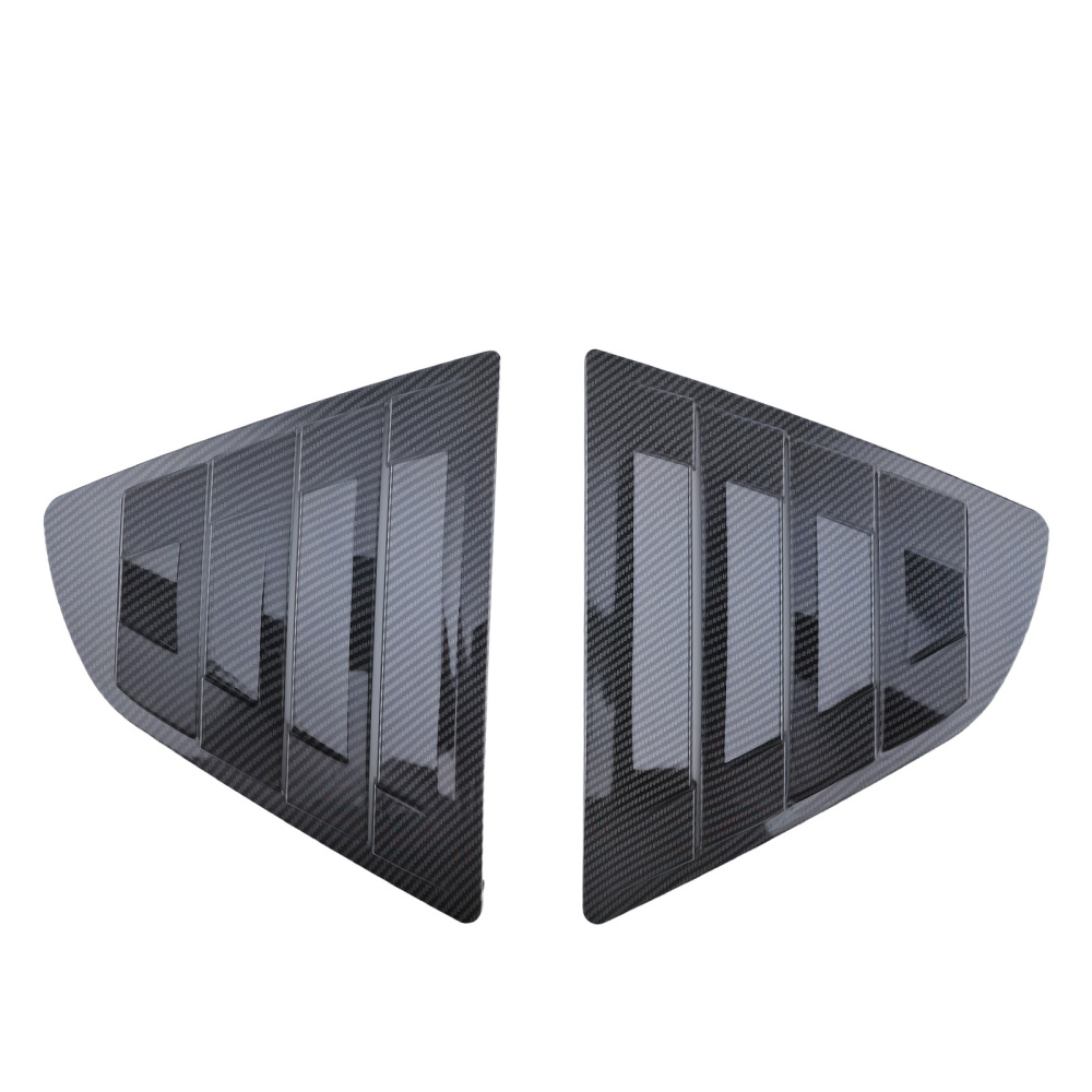 Carbon Fiber Look Quarter Window Louvers ABS compatible for Toyota Camry 2018-2024 Painted