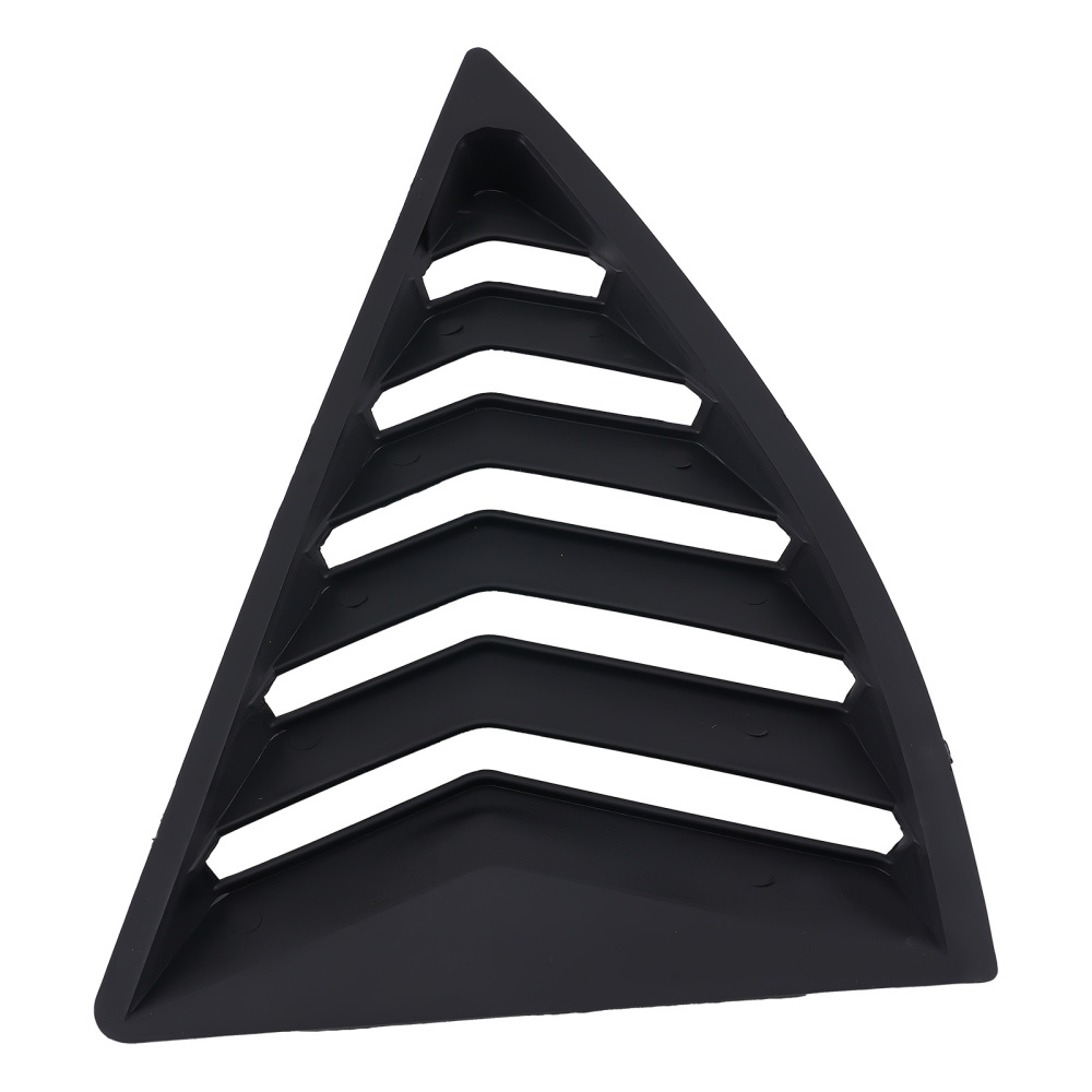 Car Side Window Louvers compatible for Chevy Camaro 2010-2015 Quarter ABS Gloss Black