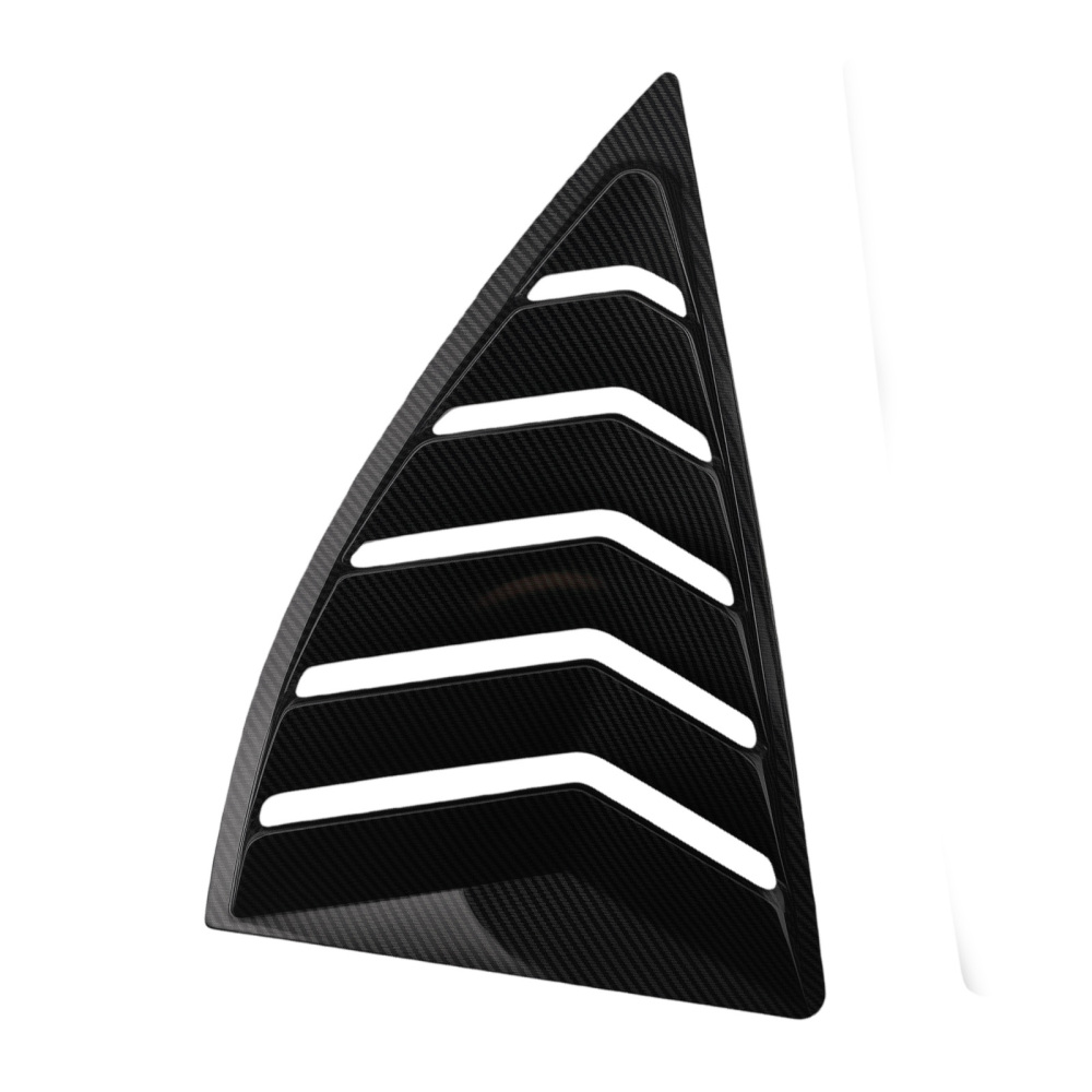 Carbon Fiber Look Side Louvers compatible for Chevy Camaro 2010-2015 Painted Finish