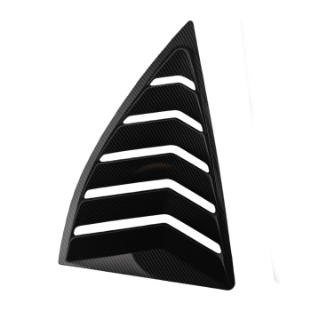 Carbon Fiber Look Side Louvers compatible for Chevy Camaro 2010-2015 Painted Finish