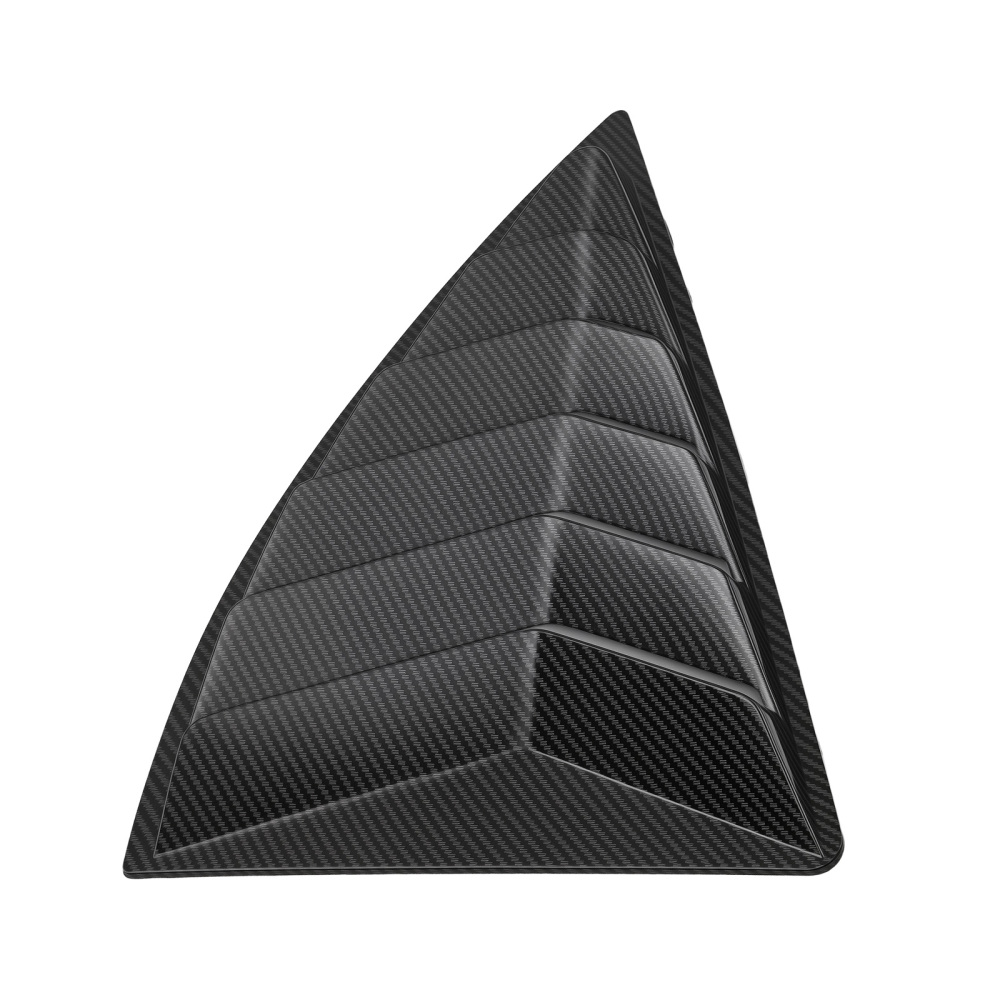 Carbon Fiber Look Side Louvers compatible for Chevy Camaro 2010-2015 Painted Finish