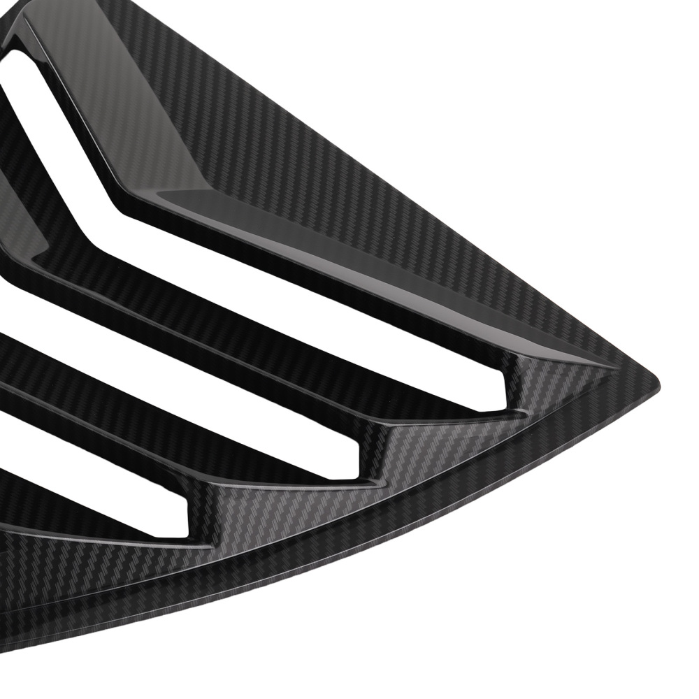 Carbon Fiber Look Side Louvers compatible for Chevy Camaro 2010-2015 Painted Finish
