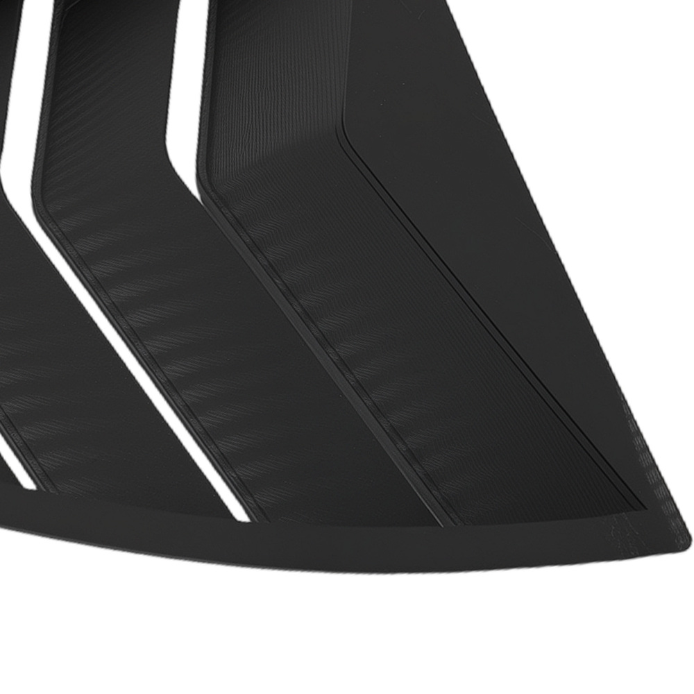 Carbon Fiber Look Side Louvers compatible for Chevy Camaro 2010-2015 Painted Finish