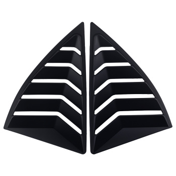 Car Quarter Window Louvers compatible for Chevy Camaro 10-15 Side Panel Matt Black