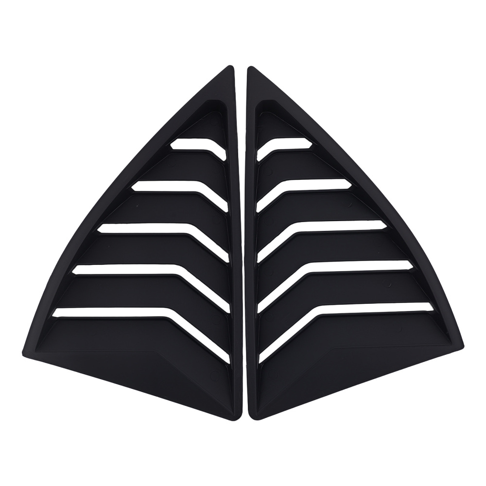 Car Quarter Window Louvers compatible for Chevy Camaro 10-15 Side Panel Matt Black