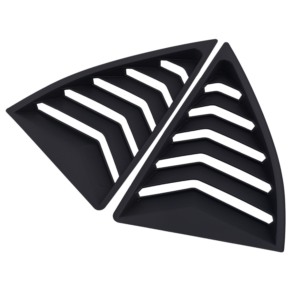 Car Quarter Window Louvers compatible for Chevy Camaro 10-15 Side Panel Matt Black