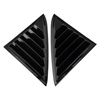 Car Quarter Louvers Window compatible for Chrysler 300 2011-2023 Gloss Black ABS Cover