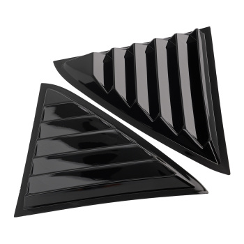 Car Quarter Louvers Window compatible for Chrysler 300 2011-2023 Gloss Black ABS Cover