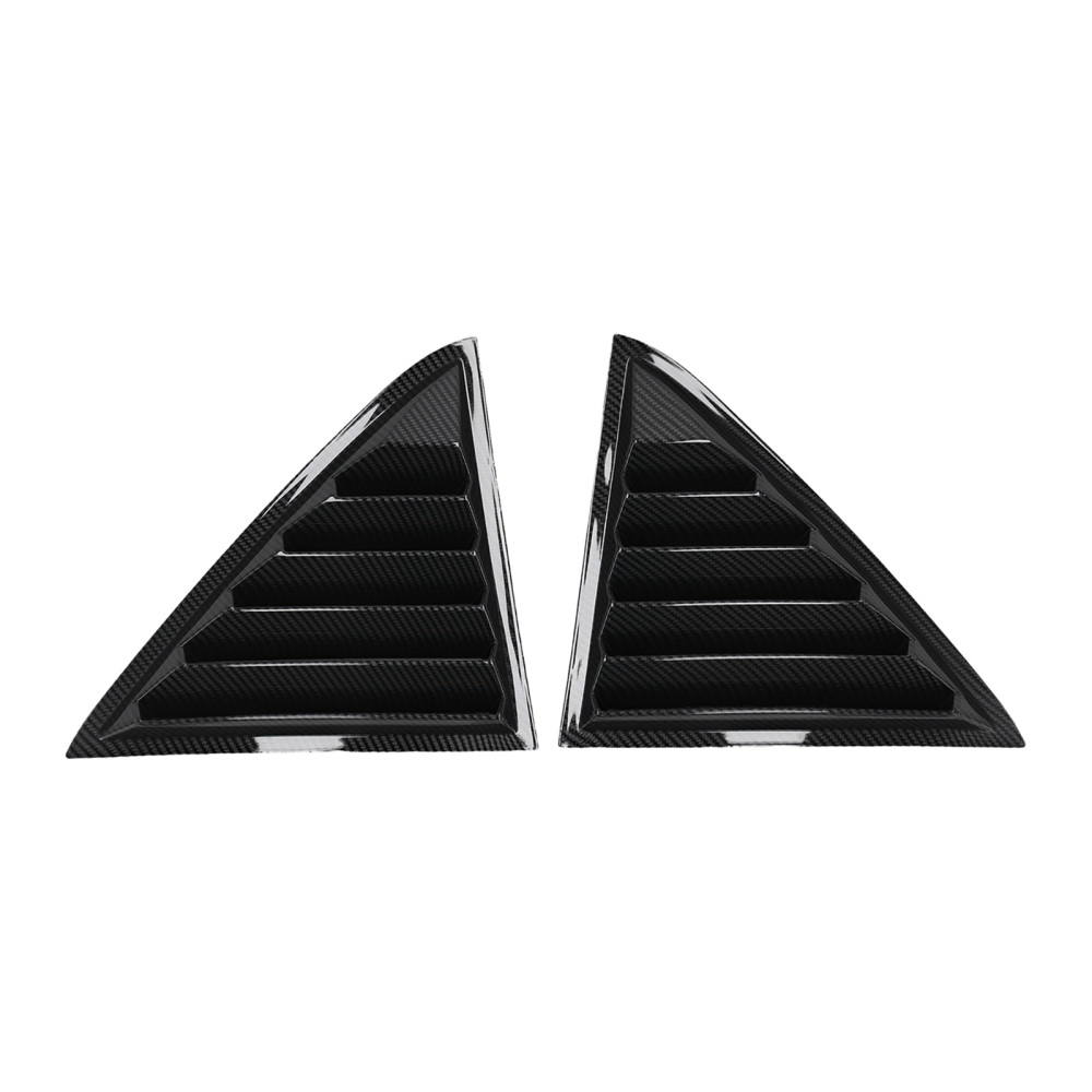 Pair Rear Window Louver compatible for Chrysler 300C Sedan 2011-2023 Carbon Fiber