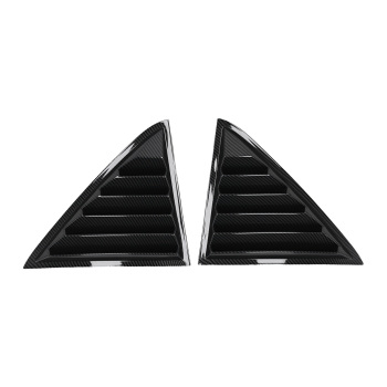 Pair Rear Window Louver compatible for Chrysler 300C Sedan 2011-2023 Carbon Fiber