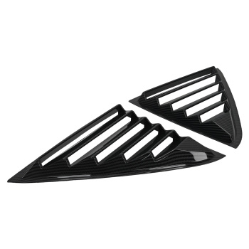 Pair Rear Window Louver compatible for Chrysler 300C Sedan 2011-2023 Carbon Fiber