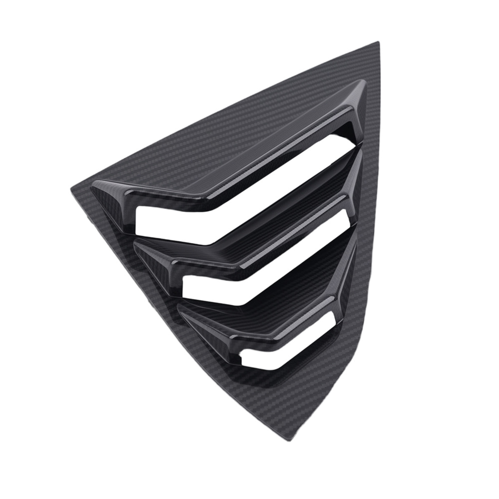 Car Quarter Louvers Window compatible for Honda Civic 2016-2020 Sedan Carbon Fiber Look