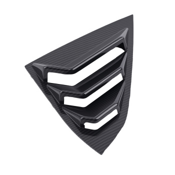 Car Quarter Louvers Window compatible for Honda Civic 2016-2020 Sedan Carbon Fiber Look