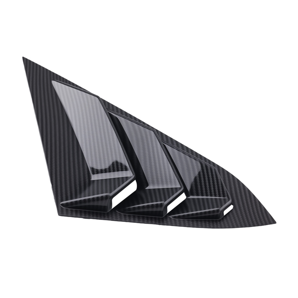 Car Quarter Louvers Window compatible for Honda Civic 2016-2020 Sedan Carbon Fiber Look