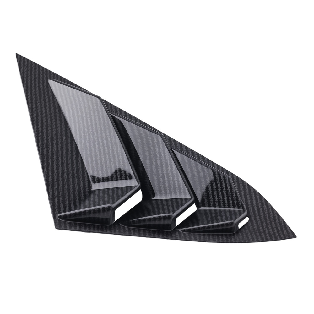 Car Quarter Louvers Window compatible for Honda Civic 2016-2020 Sedan Carbon Fiber Look