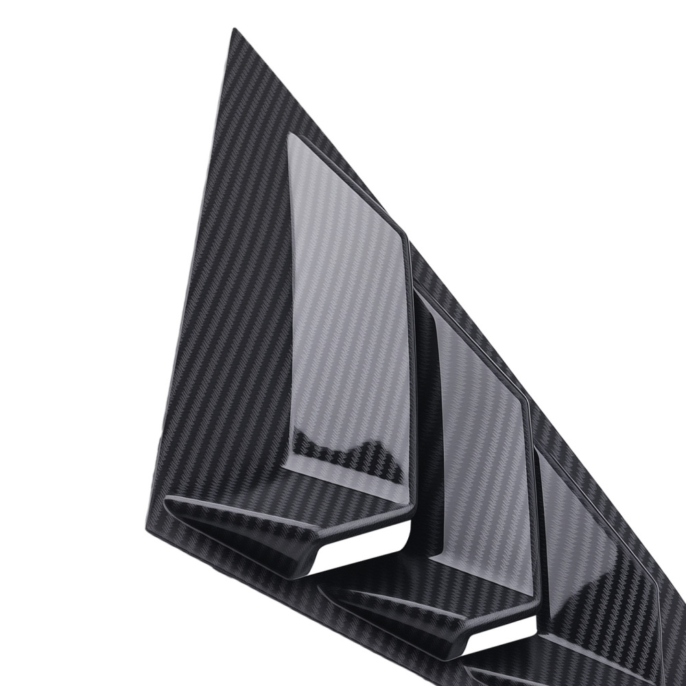 Car Quarter Louvers Window compatible for Honda Civic 2016-2020 Sedan Carbon Fiber Look