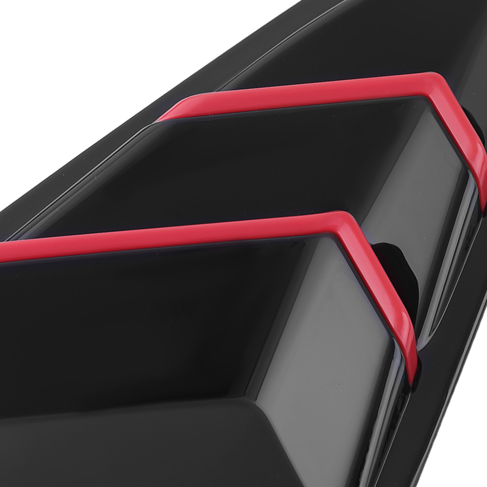 Car Window Quarter Louvers compatible for Honda Civic Sedan 2016-2021 Painted Black