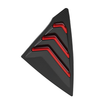 Car Window Louvers compatible for Honda Civic Sedan 2022-2024 Carbon Fiber Look