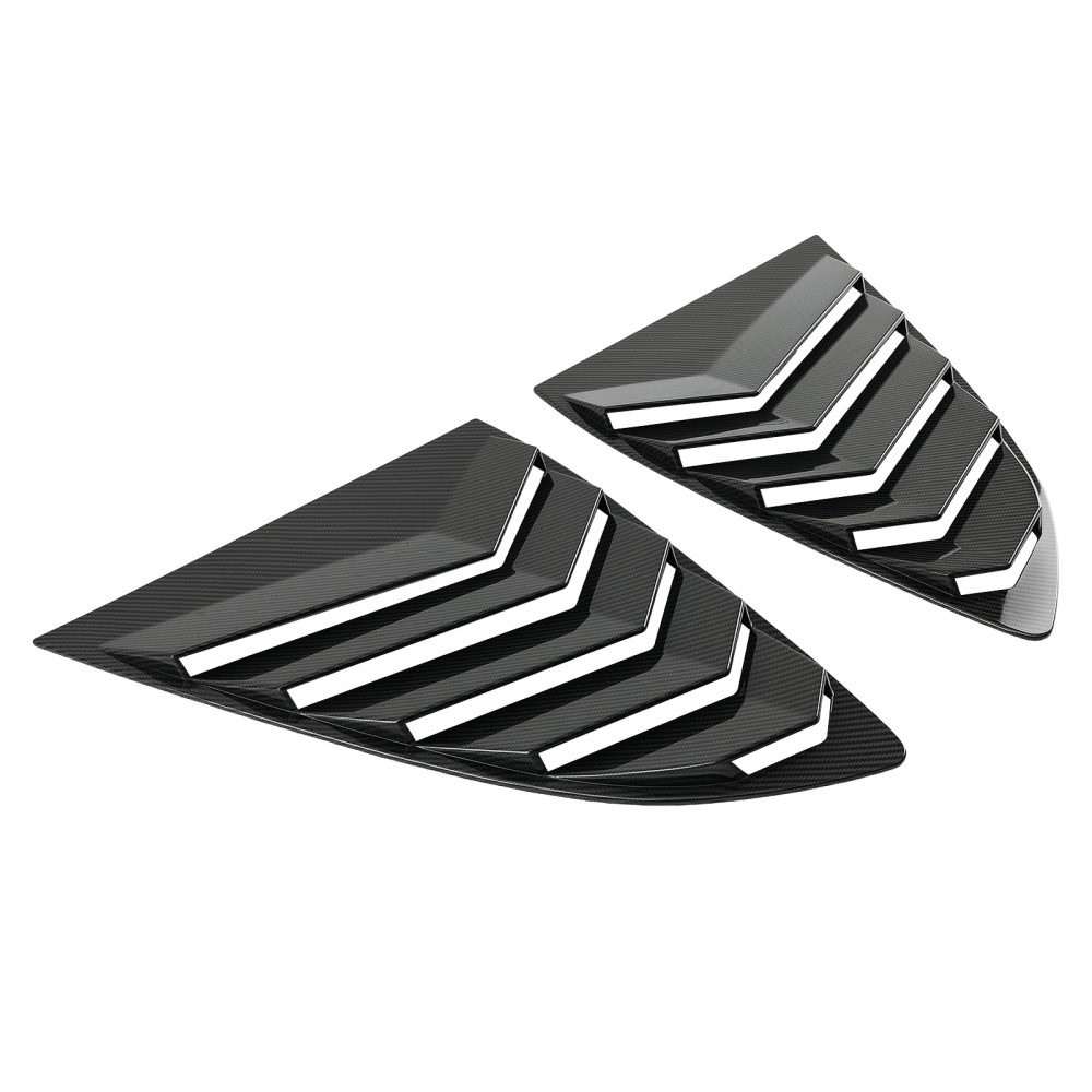 Car Quarter Louvers compatible for Honda CRV 2017-2020 Side Window Carbon Fiber Blinds