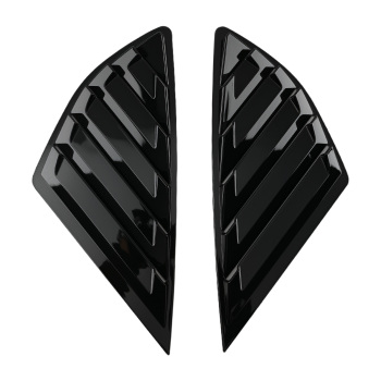 ABS Black Side Window Louvers compatible for Ford Fusion Mondeo 2013-2020 Gloss