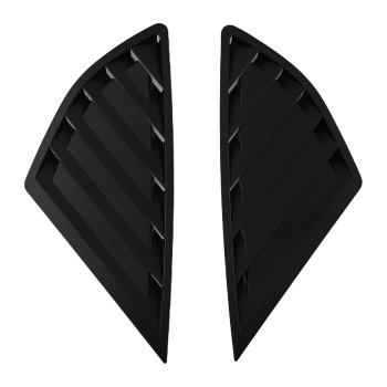 ABS Black Side Window Louvers compatible for Ford Fusion Mondeo 2013-2020 Gloss