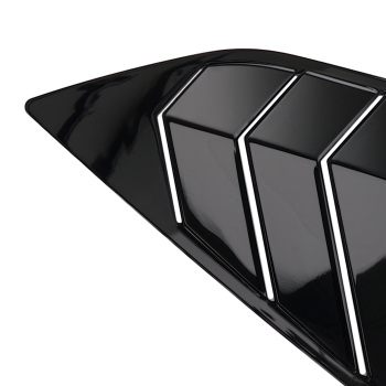 ABS Painted Louvers compatible for Ford Focus MK3 Hatchback 2012-2018 Window Black
