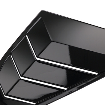 ABS Painted Louvers compatible for Ford Focus MK3 Hatchback 2012-2018 Window Black