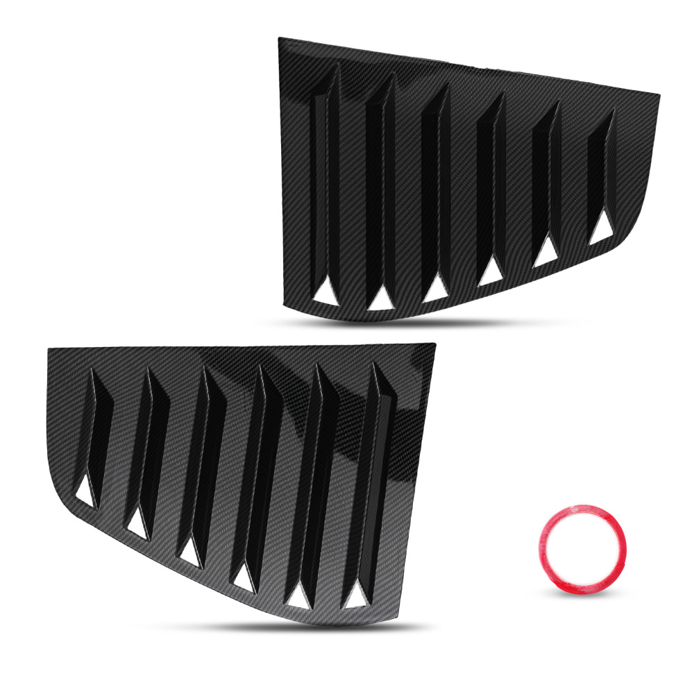 ABS Carbon Fibre Side Window Louvers compatible for VW Golf MK6 GTR R GTD 2008-2012
