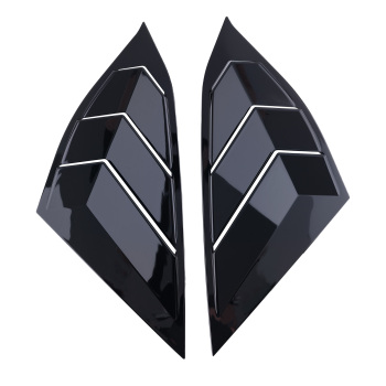 Window Quarter Louvers compatible for Honda Accord Sedan 2018-2022 4-Door Gloss ABS