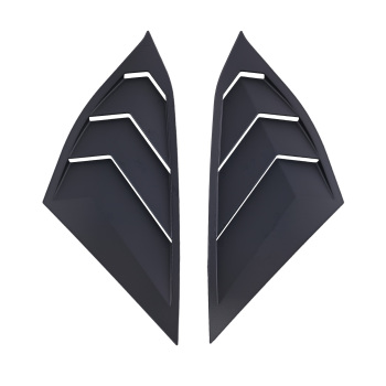 Window Quarter Louvers compatible for Honda Accord Sedan 2018-2022 4-Door Gloss ABS