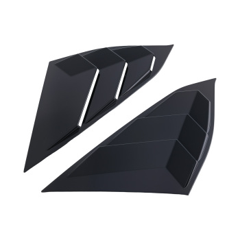 Window Quarter Louvers compatible for Honda Accord Sedan 2018-2022 4-Door Gloss ABS