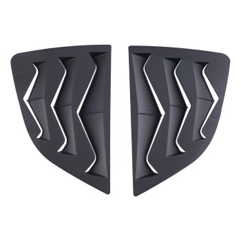 Rear Window Side Louver Cover Hood Trim compatible for Honda Jazz 2014-2019 Gloss