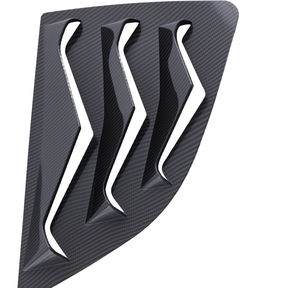 Rear Window Side Louver Cover Hood Trim compatible for Honda Jazz 2014-2019 Gloss