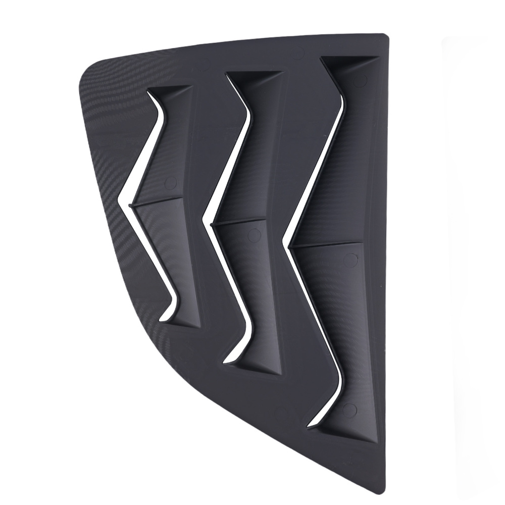 Rear Window Side Louver Cover Hood Trim compatible for Honda Jazz 2014-2019 Gloss