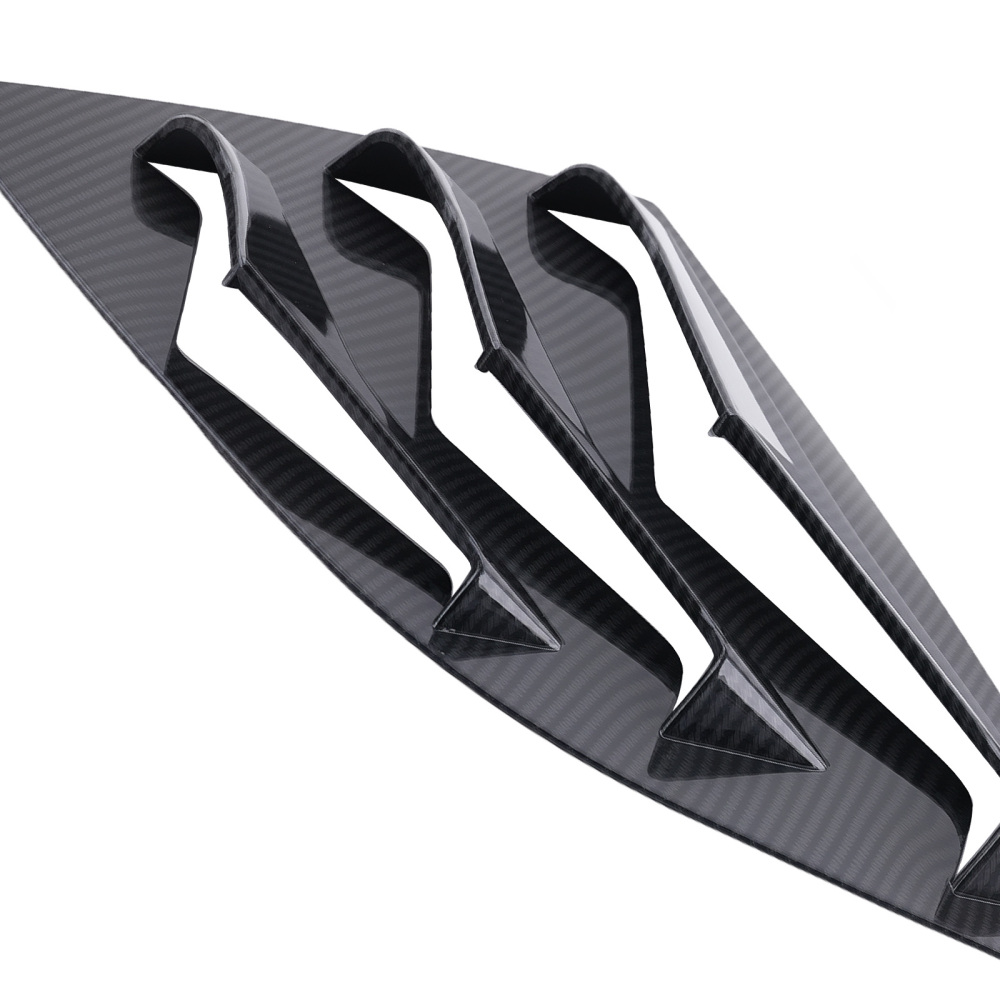 Rear Window Side Louver Cover Hood Trim compatible for Honda Jazz 2014-2019 Gloss