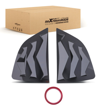 Rear Window Side Louver Cover Hood Trim compatible for Honda Jazz 2014-2019 Gloss