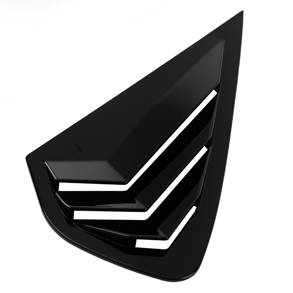 ABS Gloss Black Side Window Louvers compatible for Kia K3 Forte 2019-2022 Painted