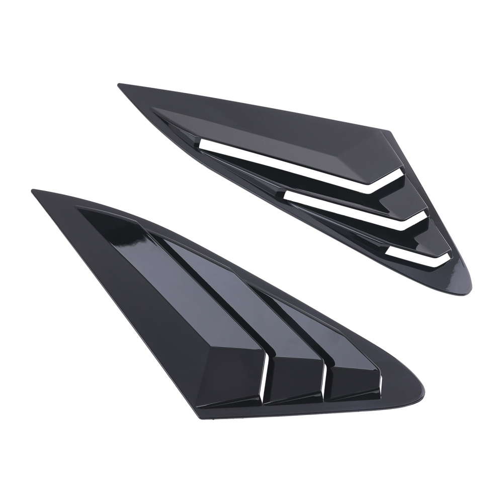 Car Louvers Quarter Window compatible for Kia K5 LX LXS GT 2021-2025 Side Black