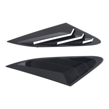 Car Louvers Quarter Window compatible for Kia K5 LX LXS GT 2021-2025 Side Black