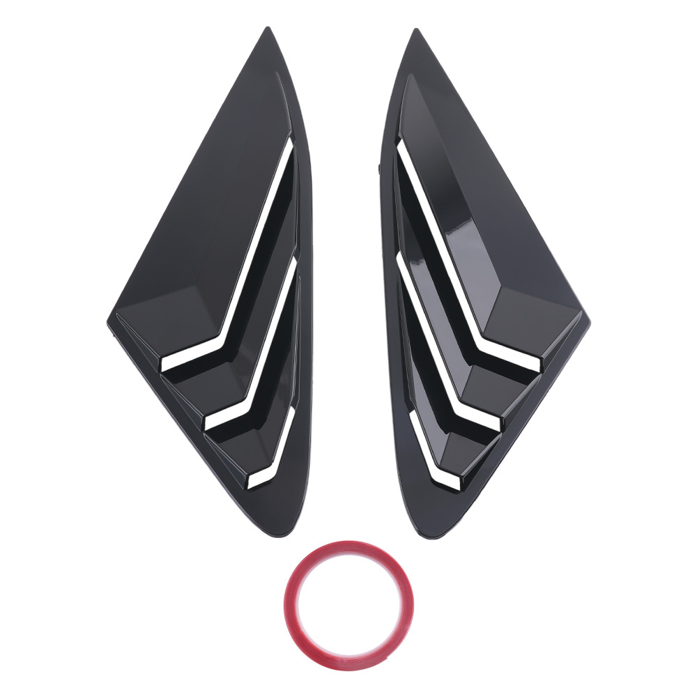 Car Louvers Quarter Window compatible for Kia K5 LX LXS GT 2021-2025 Side Black