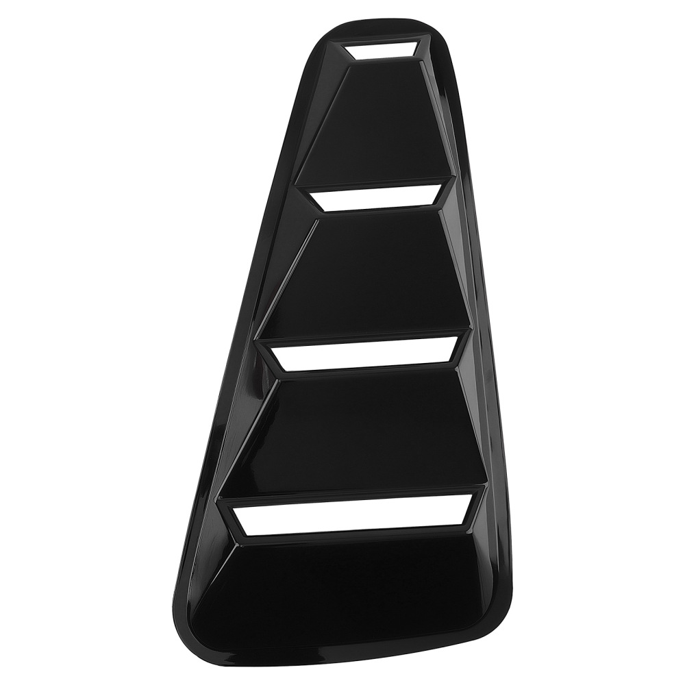 Car Quarter Louvers compatible for Ford Mustang Coupe 05-14 Side Window ABS Black