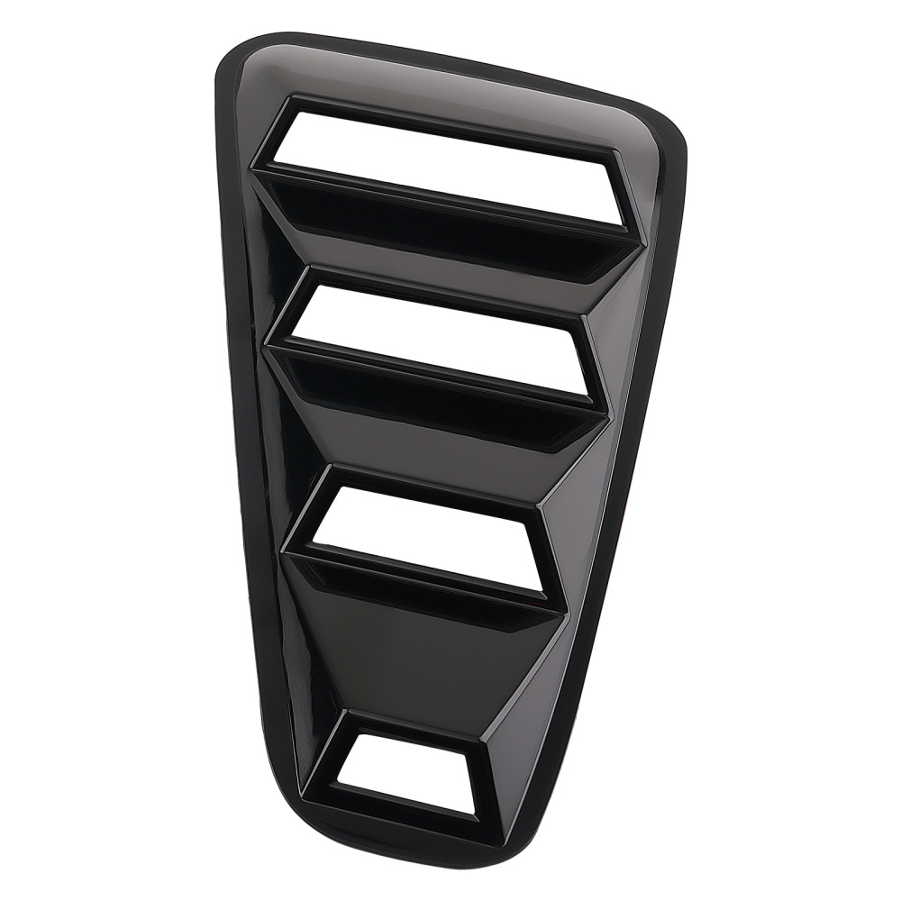 Car Quarter Louvers compatible for Ford Mustang Coupe 05-14 Side Window ABS Black