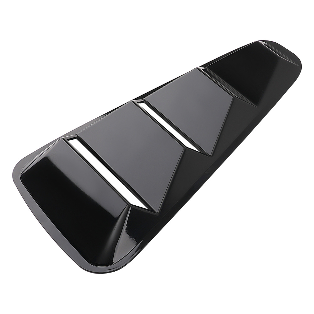 Car Quarter Louvers compatible for Ford Mustang Coupe 05-14 Side Window ABS Black