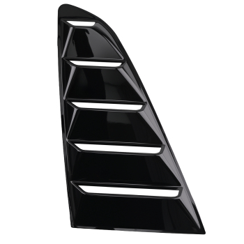 ABS Black Side Window Louvers compatible for Ford Mustang 2-DR Coupe 2015-2020