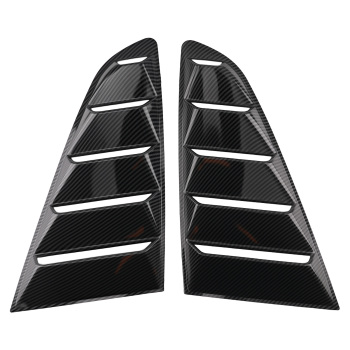 Car Louvers Side Window compatible for Ford Mustang 2015-2023 Carbon Fiber ABS